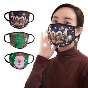 Holiday blinking Face Masks